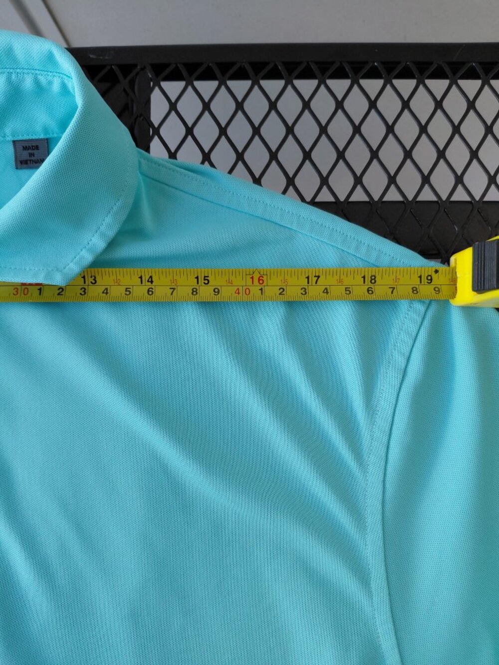 G/FORE Golf Polo Shirt Light Blue Teal Button Collar Men’s XL Performance Golf - Picture 4 of 6